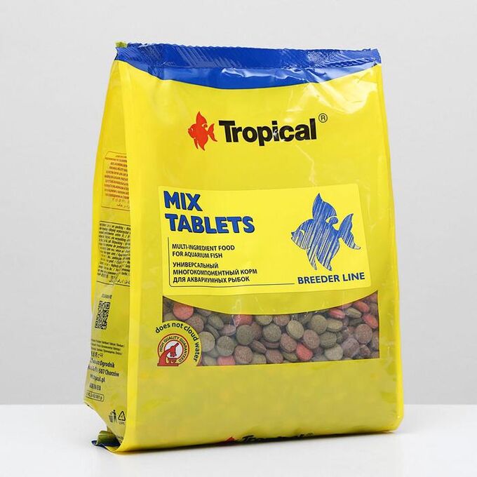 Корм для рыб Mix Tablets в виде тонущих таблеток, универсальный, 1 кг