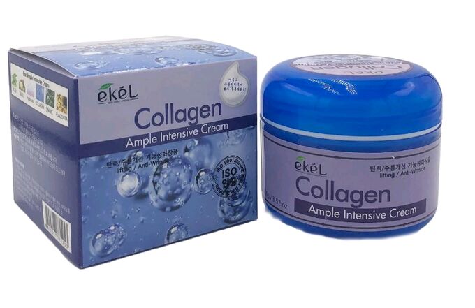 EKEL   AMPLE INTENSIVE CREAM - COLLAGEN  Интенсивный крем для лица с &quot;Коллагеном&quot; 100 г.