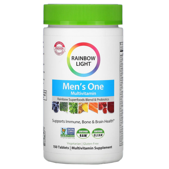 Rainbow Light, Men&#039;s One, мультивитамины для мужчин, 150 таблеток