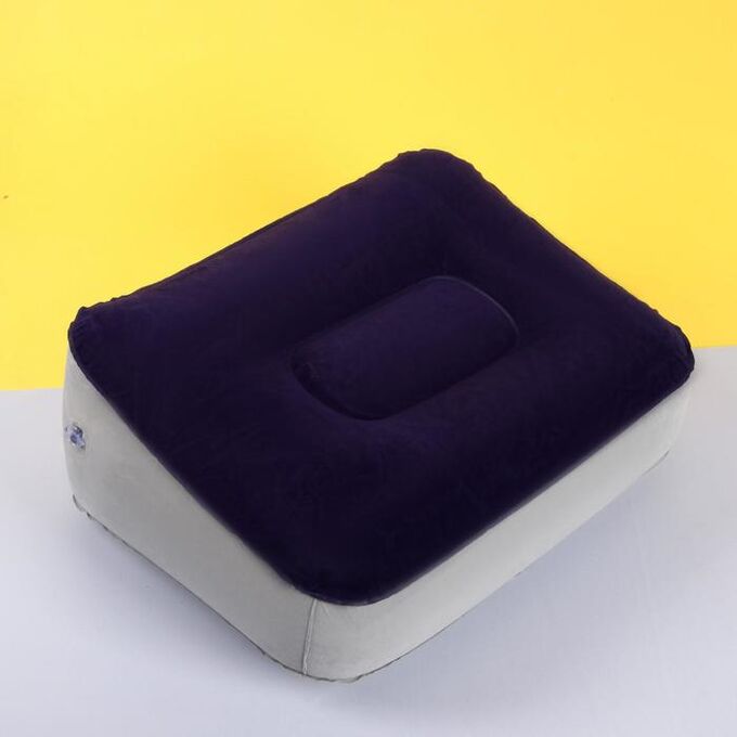 ONLITOP Подушка надувная, 37 x 28 x 15 см, цвет синий/серый