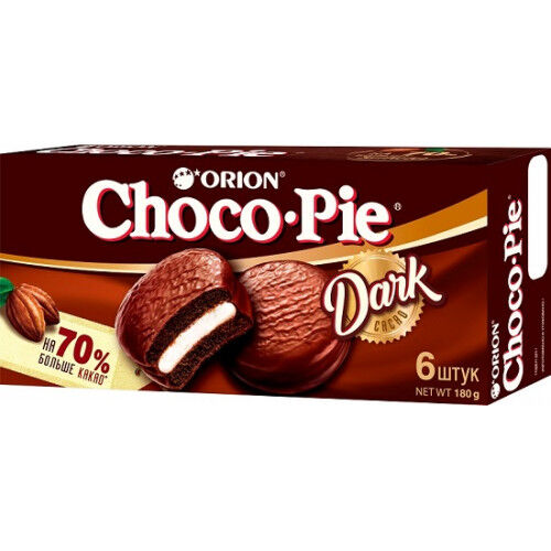 Пирожное Чокопай Orion Choco Pie Dark 6 шт*30г