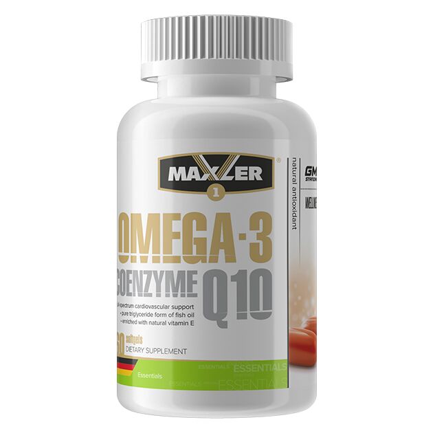 Омега-3 и коэнзим Q10 Omega-3 Coenzyme Q10 Maxler 60 капс.