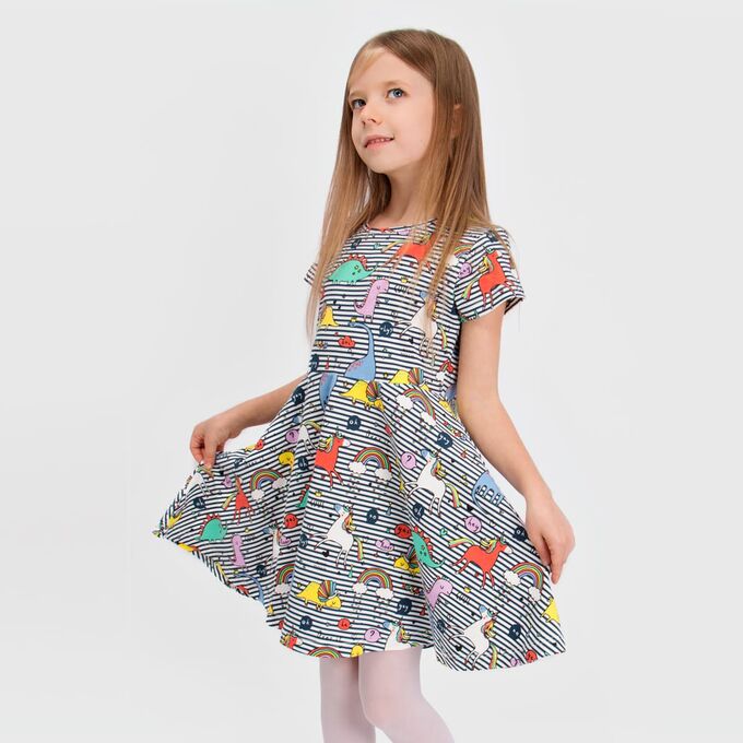 Платье Соль&amp;Перец подростковое для девочки Цвет: комбинированный