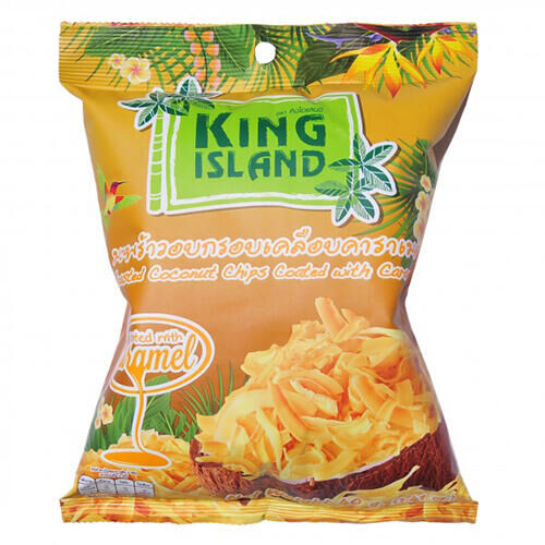 Кокосовые чипсы с карамелью King Island