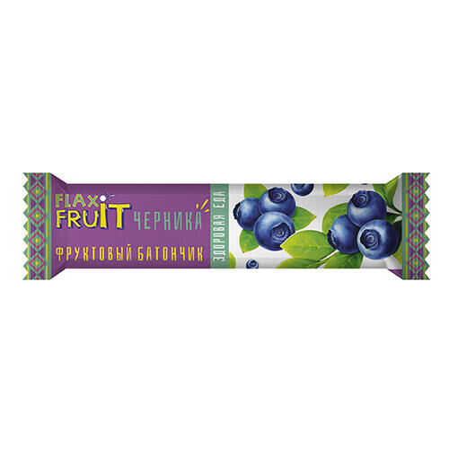 Батончик &quot;Flax Fruit&quot;, с черникой Компас здоровья, 30 г