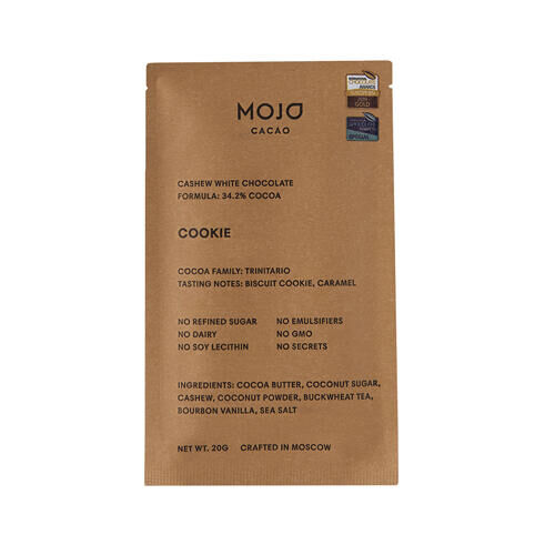 Шоколад кешью с гречишным чаем &quot;Cookie&quot; Mojo Cacao