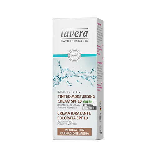 Био-крем для нормальной кожи лица, с тонирующим эффектом, SPF 10 Lavera