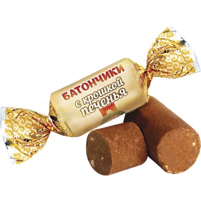 Приморский кондитер Батончики с крошкой печенья, 1/250г