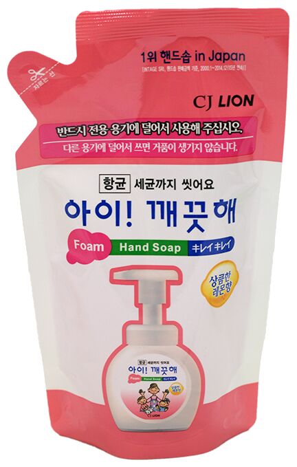 Пена жид. д/рук LION Korea Ai-Kekute 200мл антибактериальная Лимон (рефил)
