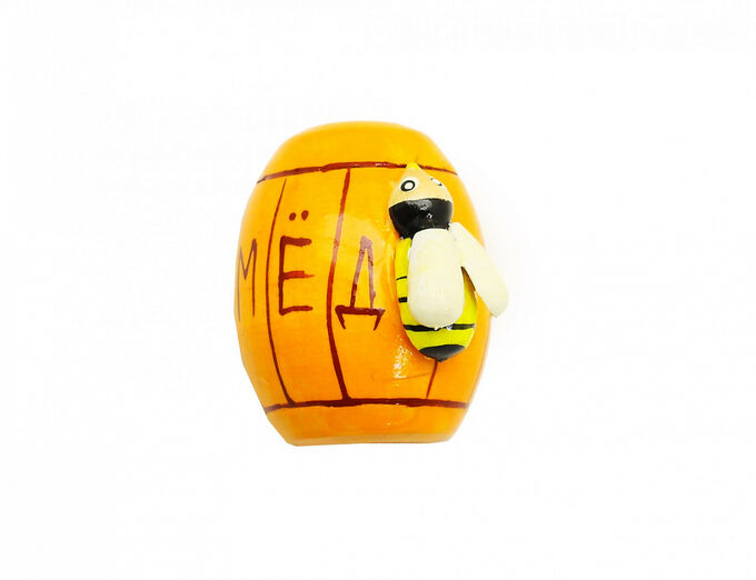 Wood Toys™ Фигурка магнитик Бочонок с мёдом