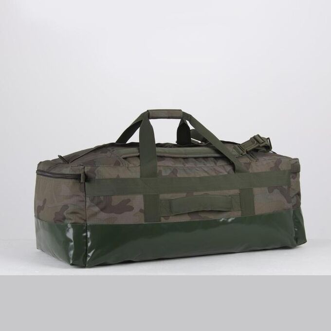 Сумка-рюкзак туристический, 100 л, отдел на молнии, 2 наружных кармана, цвет камуфляж
