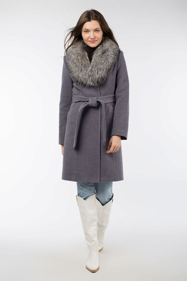 Империя пальто 02-3000 Пальто женское утепленное (пояс)