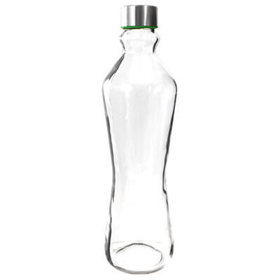 Бутылка стеклянная &quot;Фигурная&quot; 1л h31см, диаметр горла - 3см.