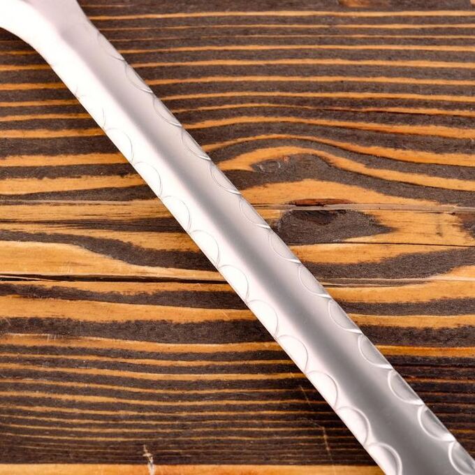 Шумовка для казана узбекская 43см, диаметр 12см, с деревянной ручкой