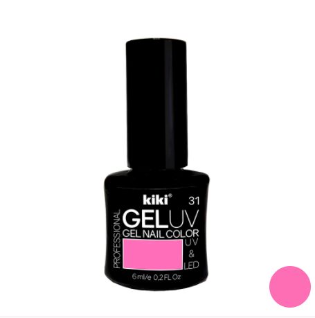 kiki КК Гель - лак GEL UV &amp; LED №31 нежно-розовый Professional (для сушки в лампе) 6мл