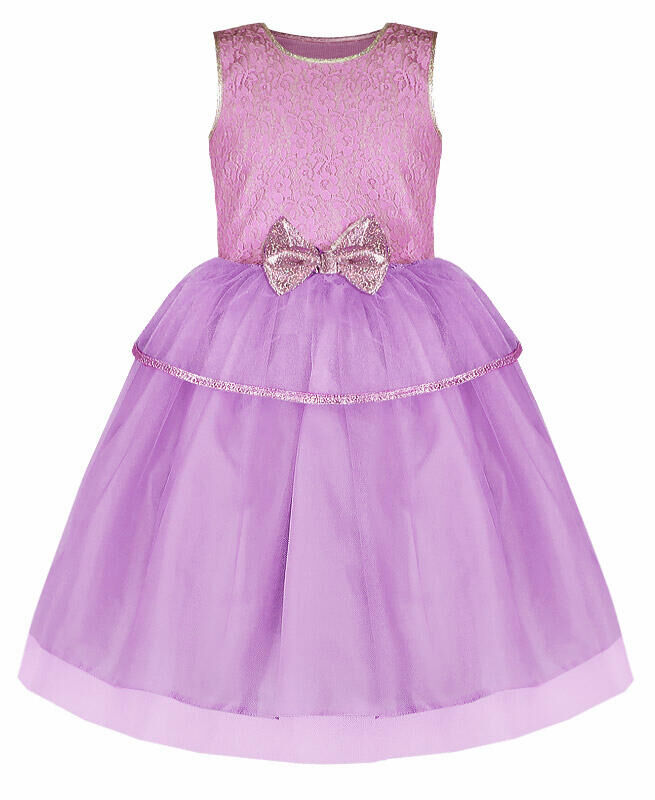 Нарядное сиреневое платье для девочки Цвет: сиреневый