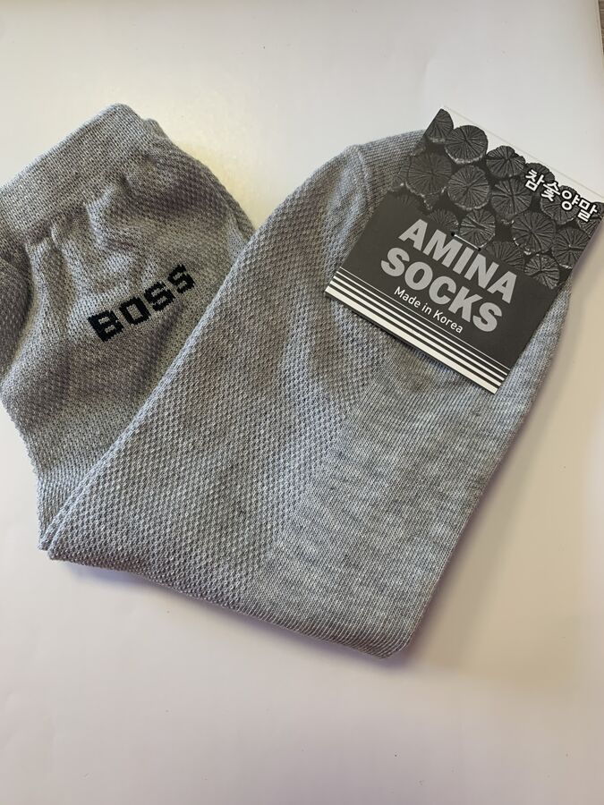 Amina Sox Носки длинные мужские BOSS, серый 1 шт (р.40-45)