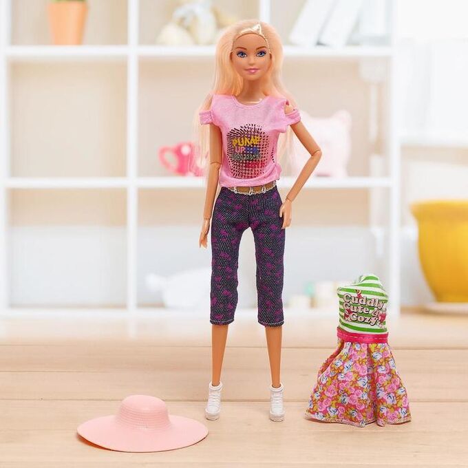 Кукла-модель шарнирная «Лиза» с аксессуарами, МИКС