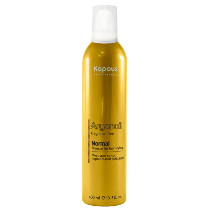 Kapous Мусс для укладки волос нормальной фиксации с маслом арганы, 400 мл