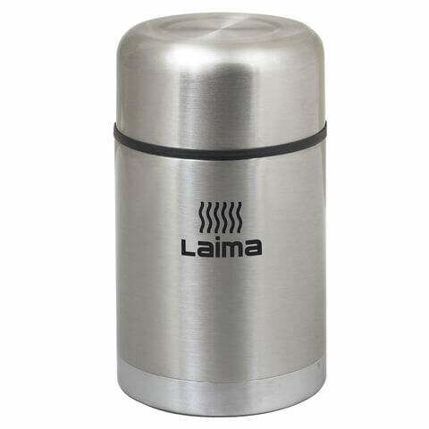 Лайма Термос LAIMA универсальный с широким горлом, 0,8 л, нержавеющая сталь, 601408
