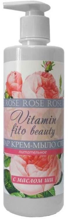 Fitoкосметика Крем - мыло VITAMIN FitoBeauty Роза и Масло ши (питательное) 500мл