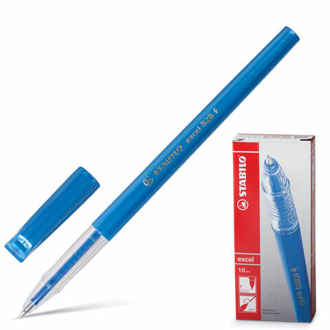 Ручка шариковая STABILO &quot;Excel&quot;, СИНЯЯ, корпус синий, узел 0,7 мм, линия письма 0,38 мм, 828/41F