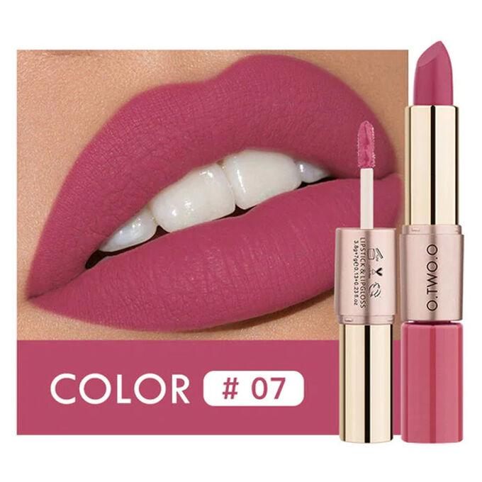 Помада O.TWO.O Rose Gold 2 in 1 Matte Lipstic &amp; Liquid Lipstik № 7 3.5 g