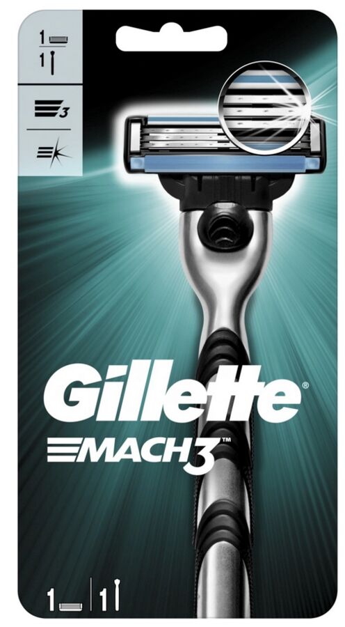 GILLETTE® MACH3 Бритва с 1 сменной кассетой