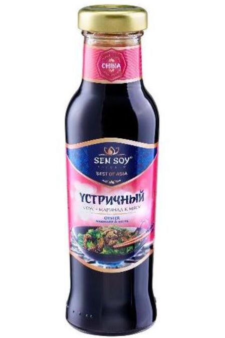 Sen Soy Соус Сэн Сой 330г премиум &quot;Устричный&quot; Соус ст.бут 1х6.