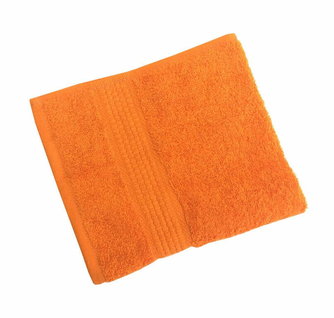 Махровое гладкокрашенное полотенце 70*140 см 460 г/м2 (Апельсиновый)