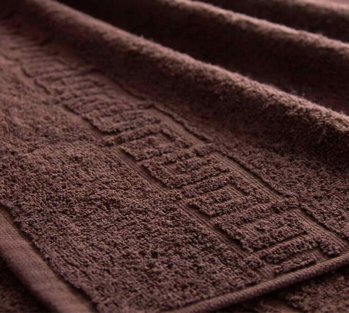 Махровое гладкокрашенное полотенце 40*70 см (Шоколадный)