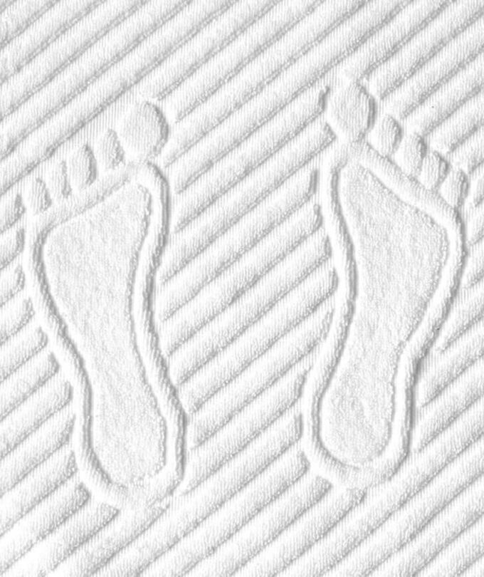 Ивановотекстиль Коврик для ног, махровая ткань, хлопок 100 % (Белый)