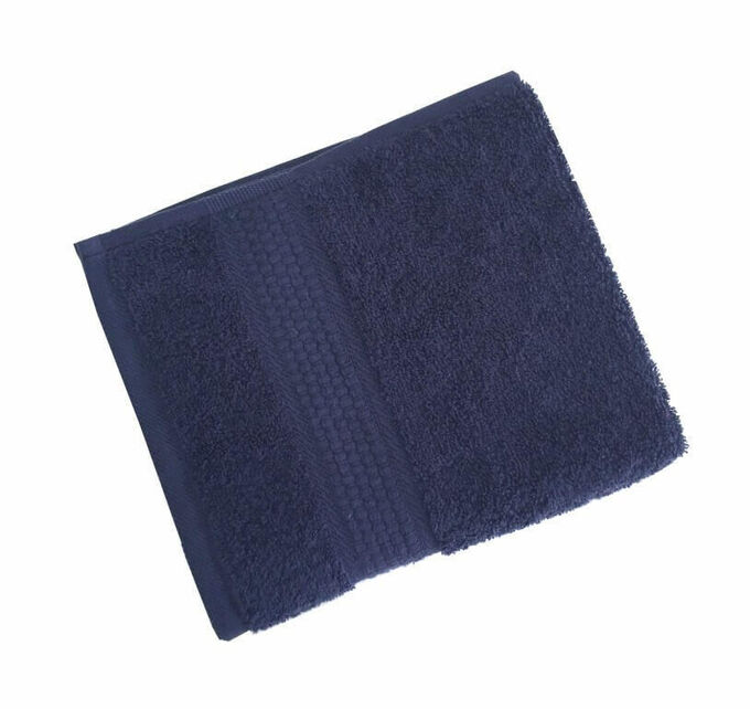 Ивановотекстиль Махровое гладкокрашенное полотенце 40*70 см 460 г/м2 (Темно-синий)