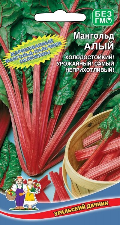 Уральский дачник Мангольд Алый (УД) (средний, листовой, богат белками, витаминами и углеводами)