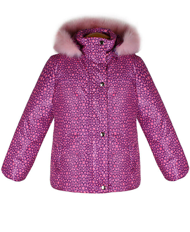 Радуга дети Зимняя куртка для девочки Цвет: фиолет.звёзды