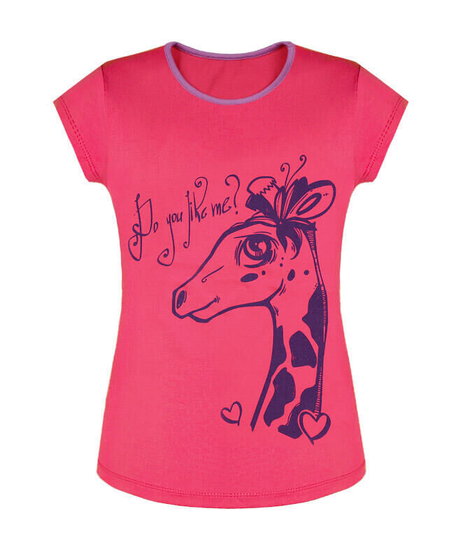Радуга дети Розовая футболка для девочки Цвет: розовый