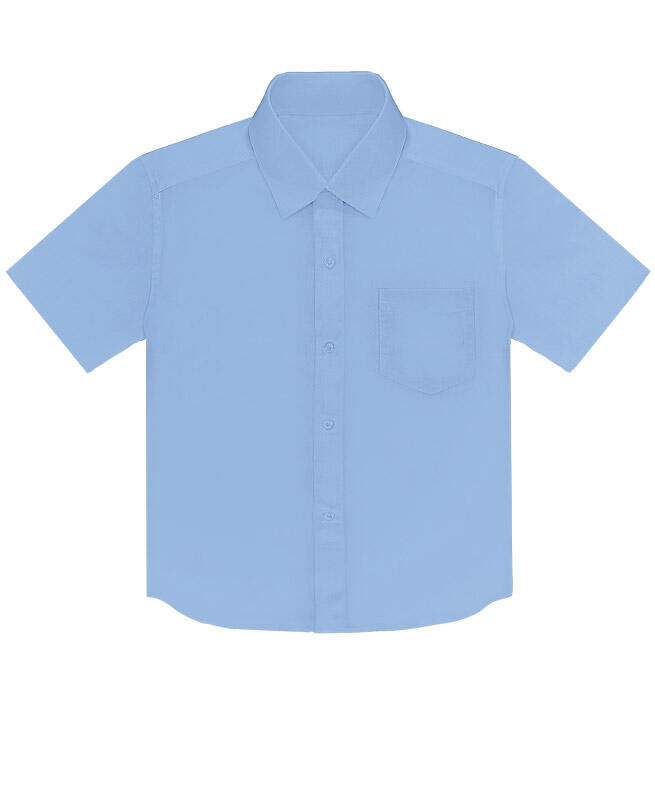 Голубая рубашка для мальчика Цвет: бл.голубой