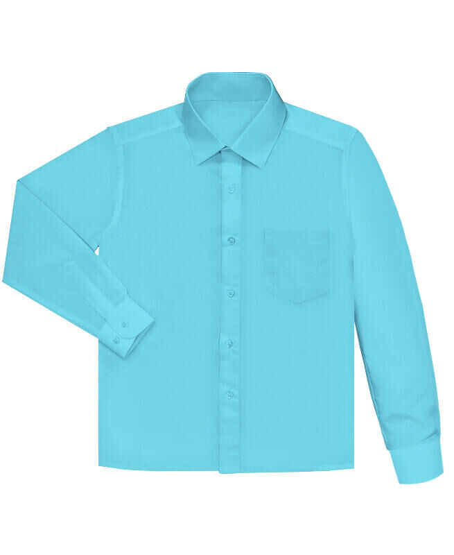 Бирюзовая рубашка для мальчика Цвет: бирюзовый