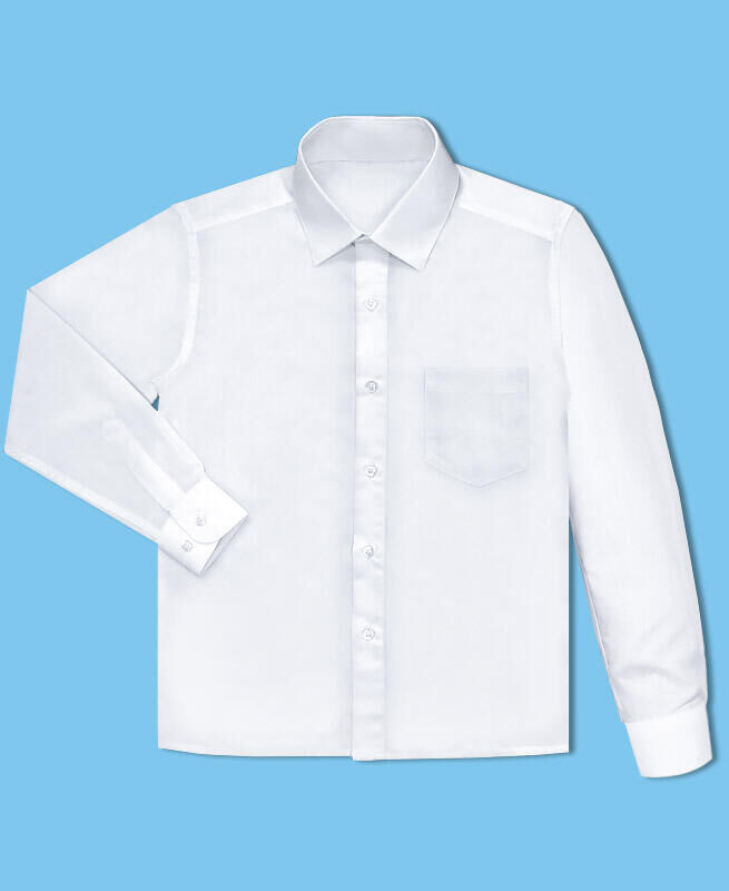 Белая рубашка для мальчика Цвет: белый