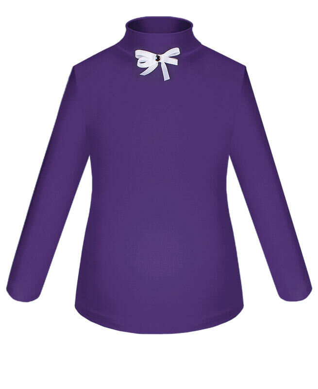 Радуга дети Фиолетовая школьная водолазка (блузка) для девочки Цвет: фиолетовый