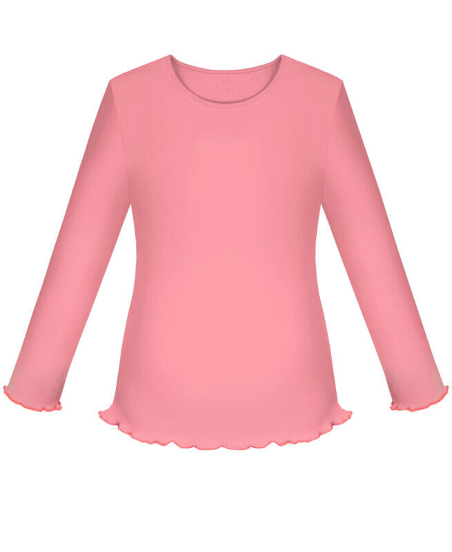Радуга дети Коралловая школьная джемпер (блузка) для девочек Цвет: коралл