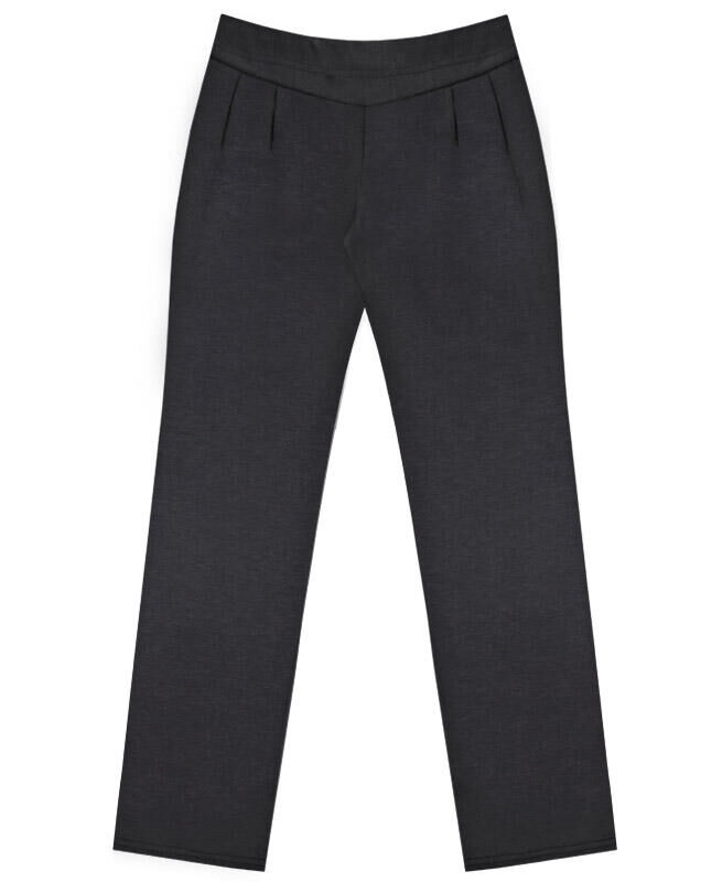 Серые школьные брюки для девочки Цвет: серый меланж