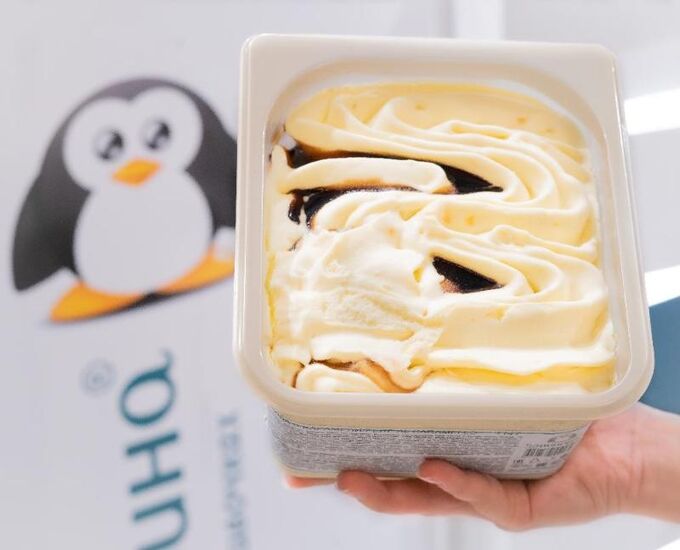 Груша в карамели 1,3кг мороженое 33 пингвина