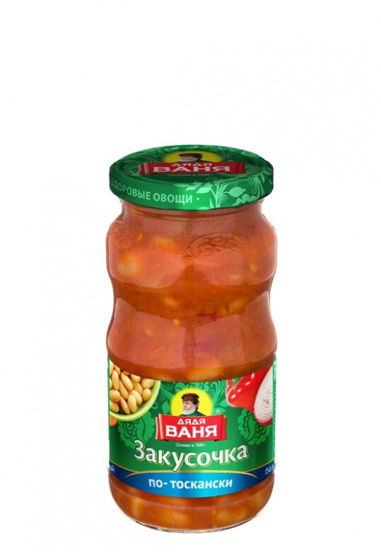 Закусочка Тосканская с овощами  &quot;Дядя Ваня&quot; 460гр. 1/8