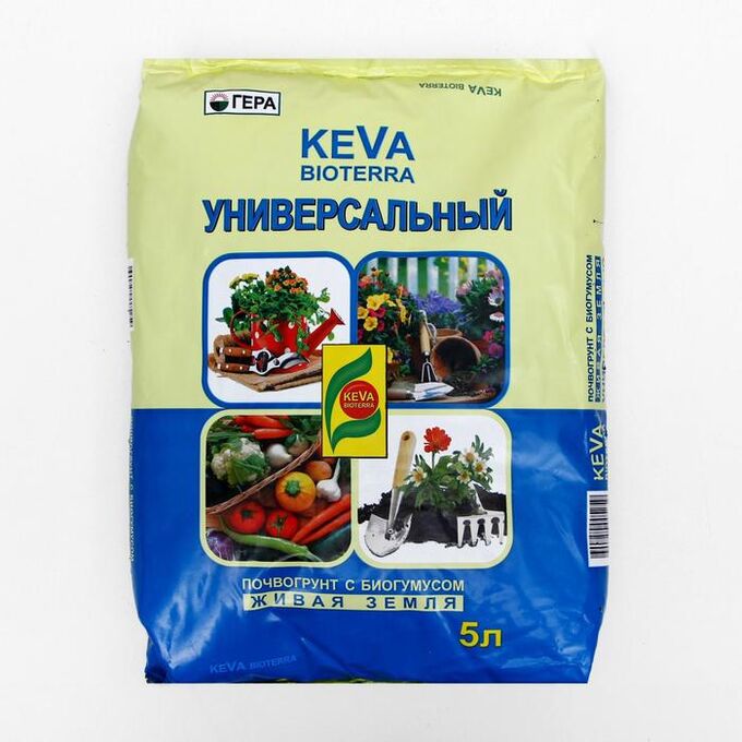 Гера Почвогрунт KEVA BIOTERRA Универсальный, 5 л