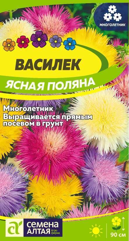 Семена Алтая Василек Ясная Поляна многолетний/Сем Алт/цп 0,3 гр. многолетник