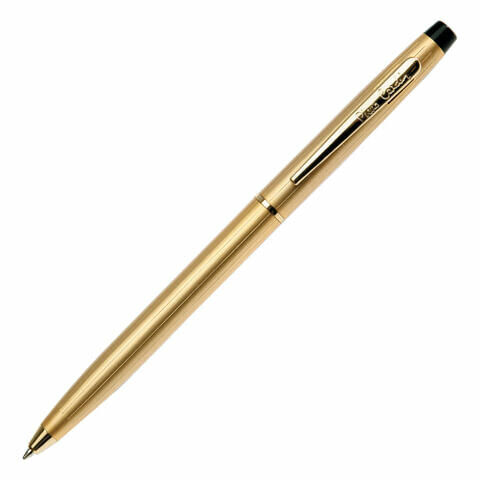 Ручка подарочная шариковая PIERRE CARDIN (Пьер Карден) &quot;Gamme&quot;, корпус латунь, золотистые детали, синяя, PC0808BP
