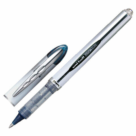 Ручка-роллер UNI-BALL (Япония) &quot;Vision Elite&quot;, СИНЯЯ, узел 0,8 мм, линия письма 0,6 мм, UB-200(08)BLUE