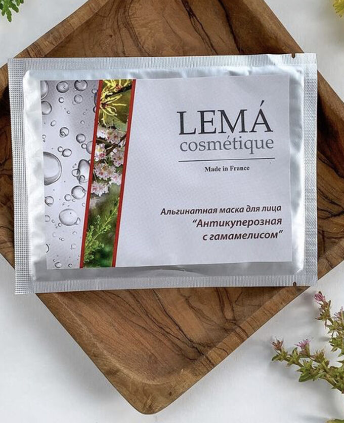 lema cosmetique Альгинатная маска для лица «Антикуперозная с гамамелисом»
