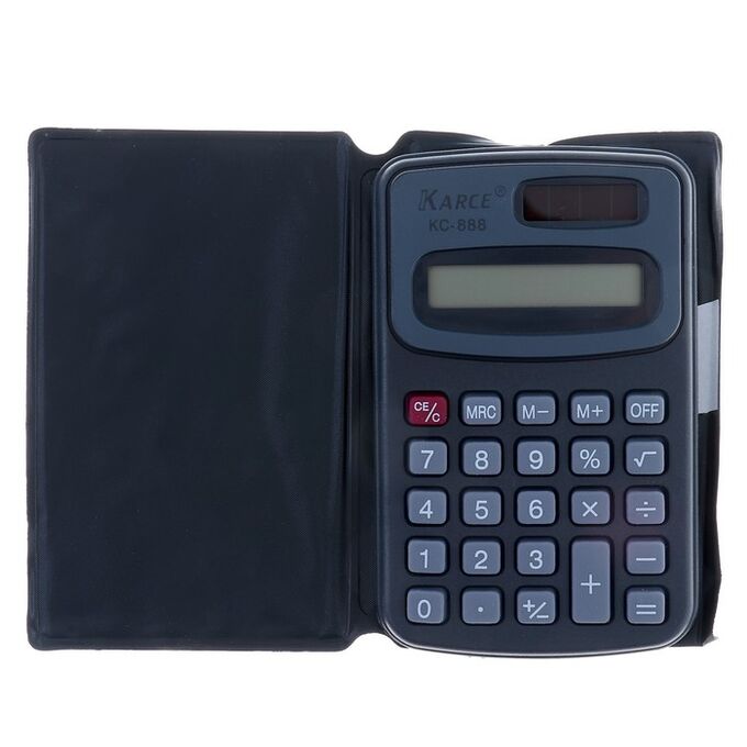 СИМА-ЛЕНД Калькулятор карманный с чехлом 8 - разрядный, KC - 888, двойное питание